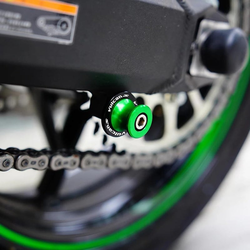 FREAXLL For VULCAN S 2015-2025 M10 10MM Swing arm Spools Slider Stand Green for KAW&-ASA*KI Vulcan S 650 900 Performance/Sport/Cafe Light Tourer 2015-2025 - Image 4